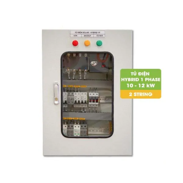Tủ điện Hybrid 1 Pha 10kW - 12kW 2 String